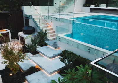 floating concrete steps