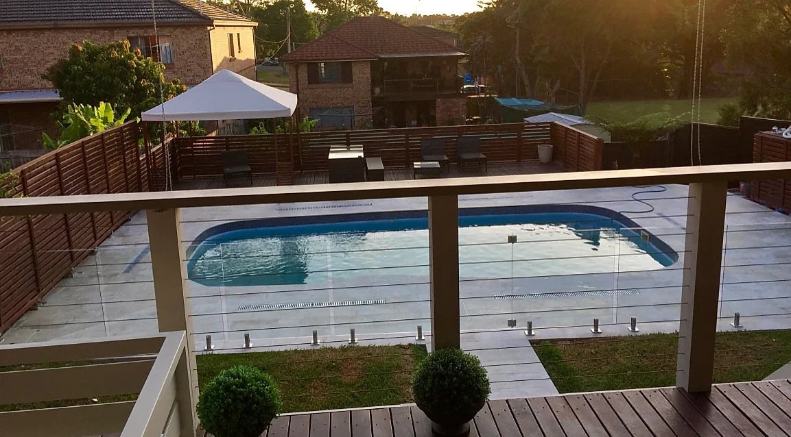 pool tiling and decking