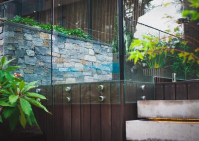 glass fence