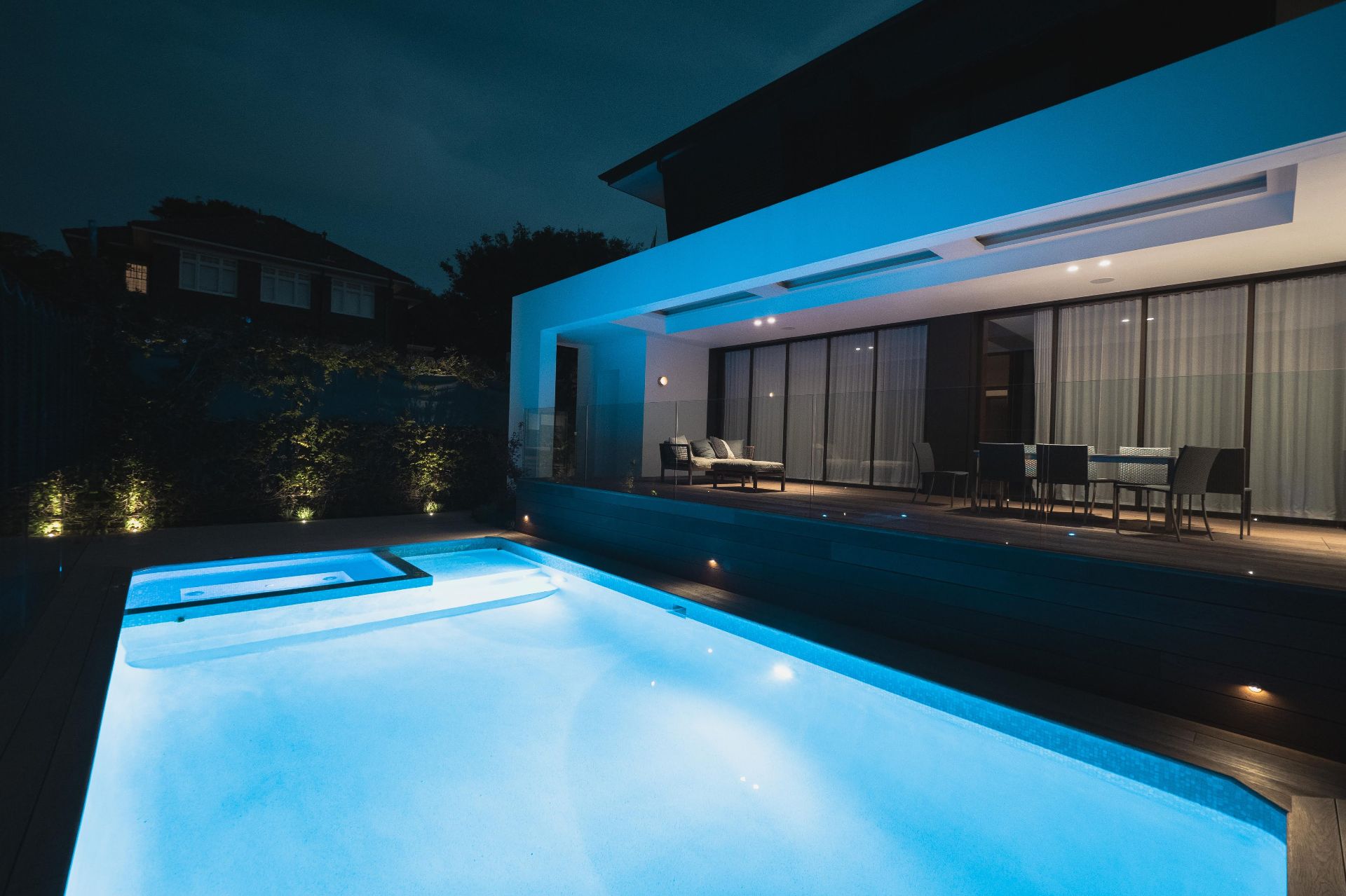 GLASS FENCE BY POOL