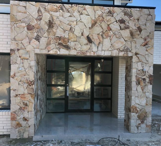 natural stone doorway